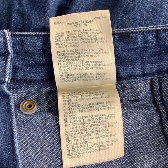 Lee Frontier Wide Leg Jeans Size 31W 31L New With Tags - Picture 5 of 5